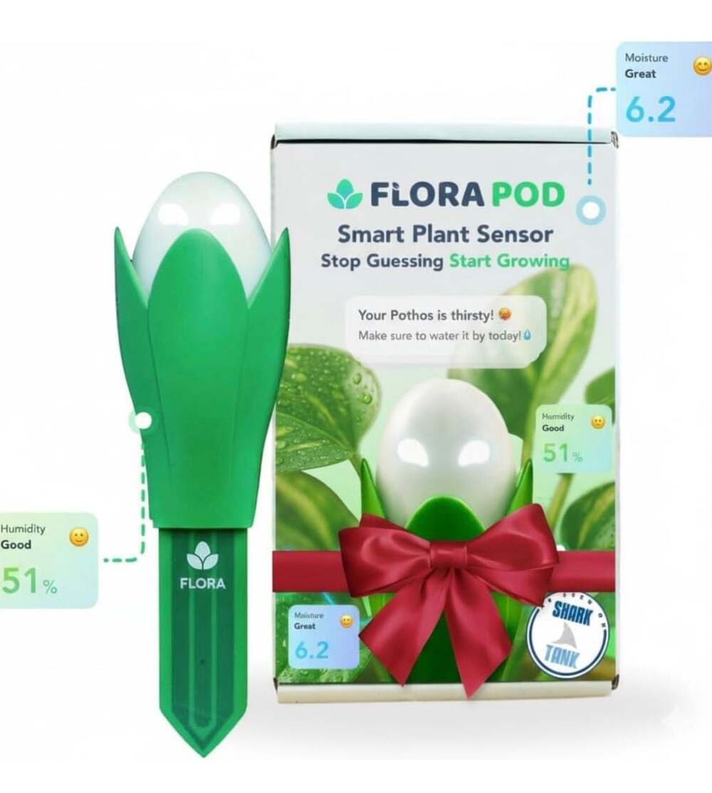 Flora Pod Smart Plant Sensor - Moisture, Light, Humidity & Temp Monitor - Picture 6 of 15